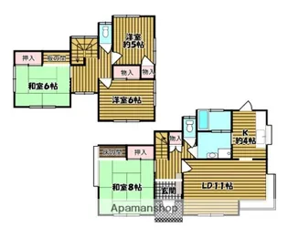広島県広島市西区鈴が峰町【一戸建】の間取り