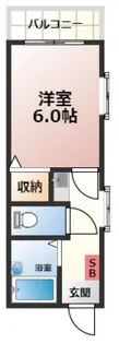 クレスト古市橋【405号室号室】の間取り