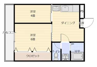エスティード光南【306号室号室】の間取り