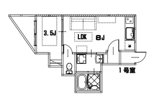リノリノアパートメント千田【201号室号室】の間取り