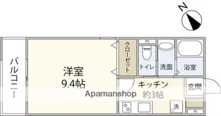 広島県広島市南区西霞町【アパート】の間取り