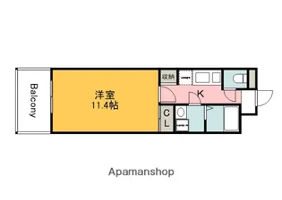 ASTERISK【802号室】の間取り