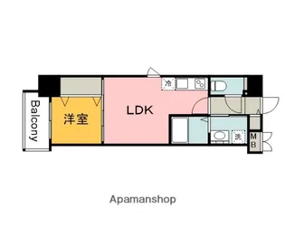 広島県広島市西区天満町【マンション】の間取り
