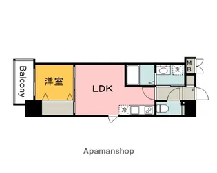 広島県広島市西区天満町【マンション】の間取り