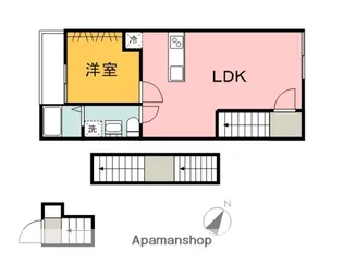 広島県広島市東区戸坂山根2丁目【アパート】の間取り