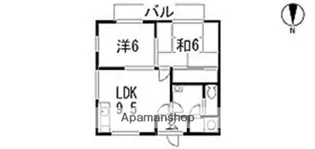 広島県広島市安佐北区三入6丁目【アパート】の間取り