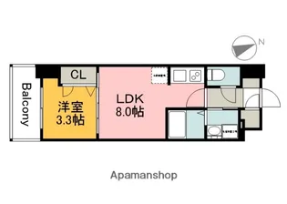 広島県広島市東区光町1丁目【マンション】の間取り
