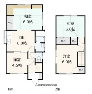 広島県広島市安佐北区可部町大字勝木【一戸建】の間取り