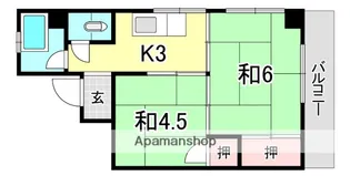 西林ビル【3階】の間取り