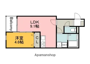広島県広島市安佐南区緑井7丁目【アパート】の間取り
