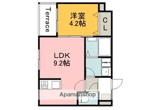 広島県廿日市市可愛【アパート】の間取り