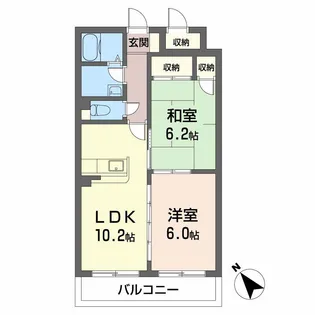 広島県広島市西区庚午北3丁目【マンション】の間取り