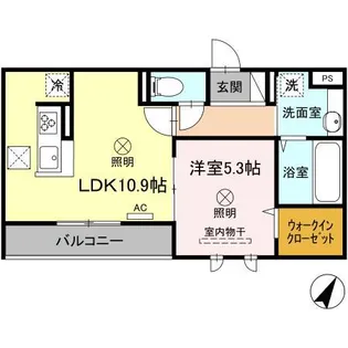 メゾンボヌール大町【1階】の間取り