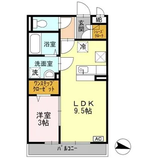 メゾン・ド・CHT【1階】の間取り