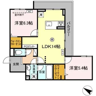 レグルス 曙【3階】の間取り