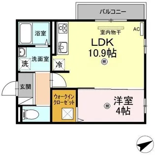 リヴェールC【1階】の間取り