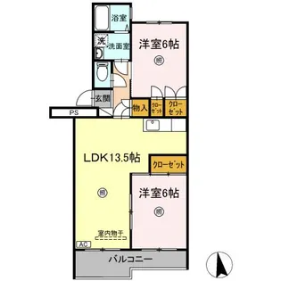 第3桂マンション【1階】の間取り