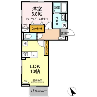 メゾン・ド・シャトー【2階】の間取り