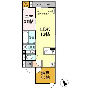 CASAニックスⅣ【2階】の間取り