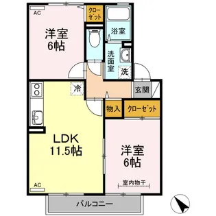 セジュールうえすぎ【1階】の間取り