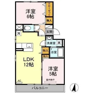 Kフルール【2階】の間取り