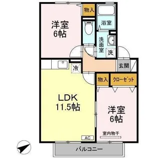 プリマベーラ2【2階】の間取り
