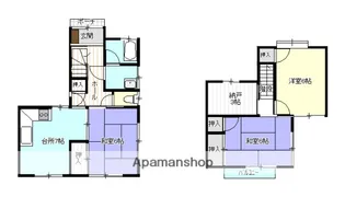 広島県広島市安佐南区長束2丁目【テラスハウス】の間取り