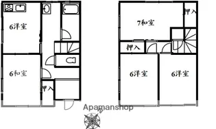 広島県広島市西区高須4丁目【一戸建】の間取り