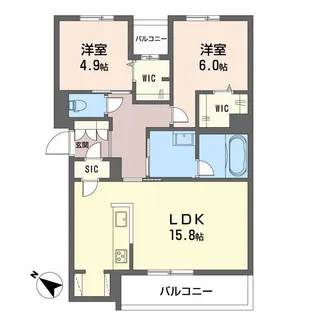 広島県廿日市市城内3丁目【マンション】の間取り