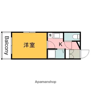 広島県広島市佐伯区城山1丁目【マンション】の間取り
