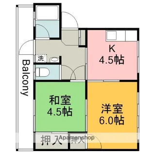 広島県安芸郡海田町畝2丁目【マンション】の間取り