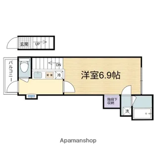 広島県広島市西区大宮1丁目【アパート】の間取り