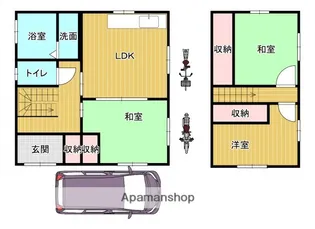 広島県広島市安佐南区川内5丁目【一戸建】の間取り