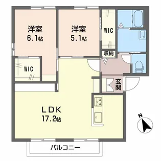 広島県広島市安佐北区可部南1丁目【アパート】の間取り