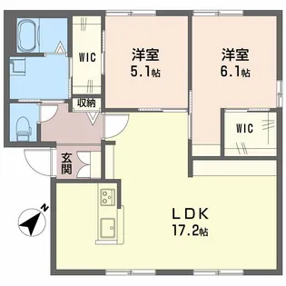 広島県広島市安佐北区可部南1丁目【アパート】の間取り