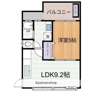 広島県広島市南区翠5丁目【アパート】の間取り