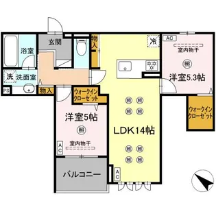 スリールコート【3階】の間取り