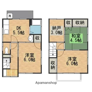 広島県広島市安芸区船越4丁目【一戸建】の間取り