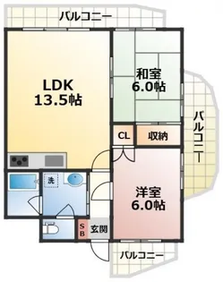 二勝BLDG8【403号室号室】の間取り
