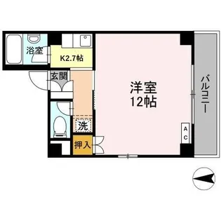 クリスタルビル【2階】の間取り
