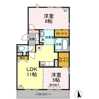 KIMIKO C棟【2階】の間取り