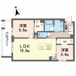 広島県広島市南区宇品御幸1丁目【マンション】の間取り