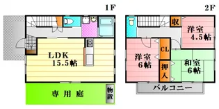 広島県広島市東区戸坂山根2丁目【一戸建】の間取り