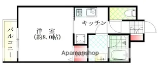 広島県広島市安佐南区上安2丁目【アパート】の間取り