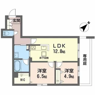 広島県広島市西区古江東町【マンション】の間取り
