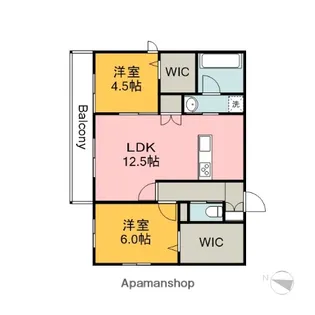 広島県広島市南区東雲本町1丁目【マンション】の間取り