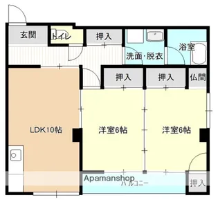 広島県安芸郡府中町大須4丁目【マンション】の間取り
