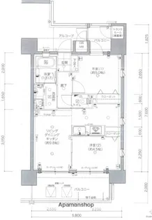 LIVLEST向洋駅前【13階】の間取り