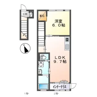 ピコットプレイス【2階】の間取り