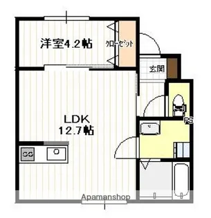 ダグラス・パレット上の浜【1階】の間取り
